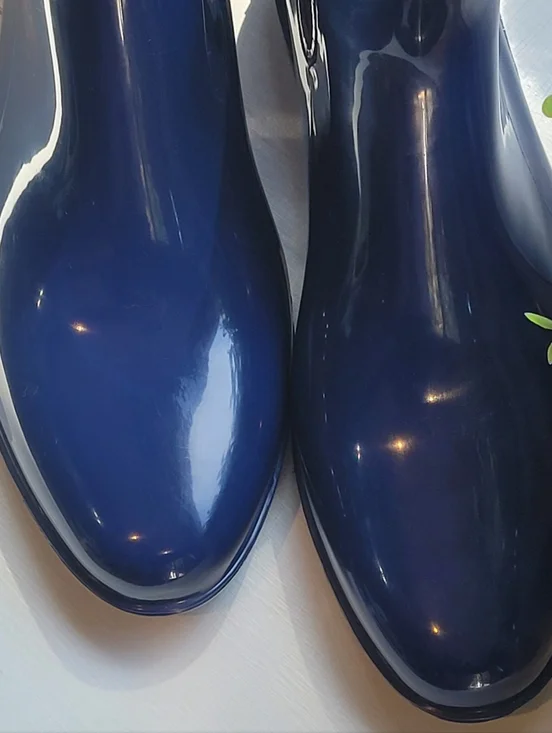 Lauren Ralph Lauren Tally Bo Rai Chelsea Pull On Ankle Rain Boots Size 7 - Picture 2 of 11